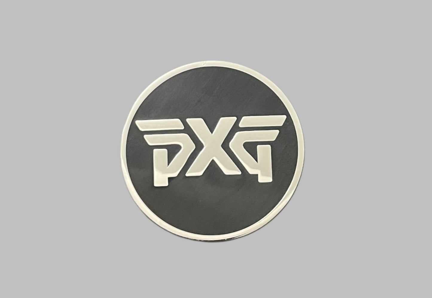PXG Two Sided Ball Marker Black Silver