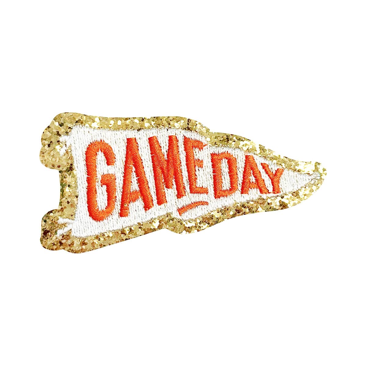 Orange Game Day Pennant Patch