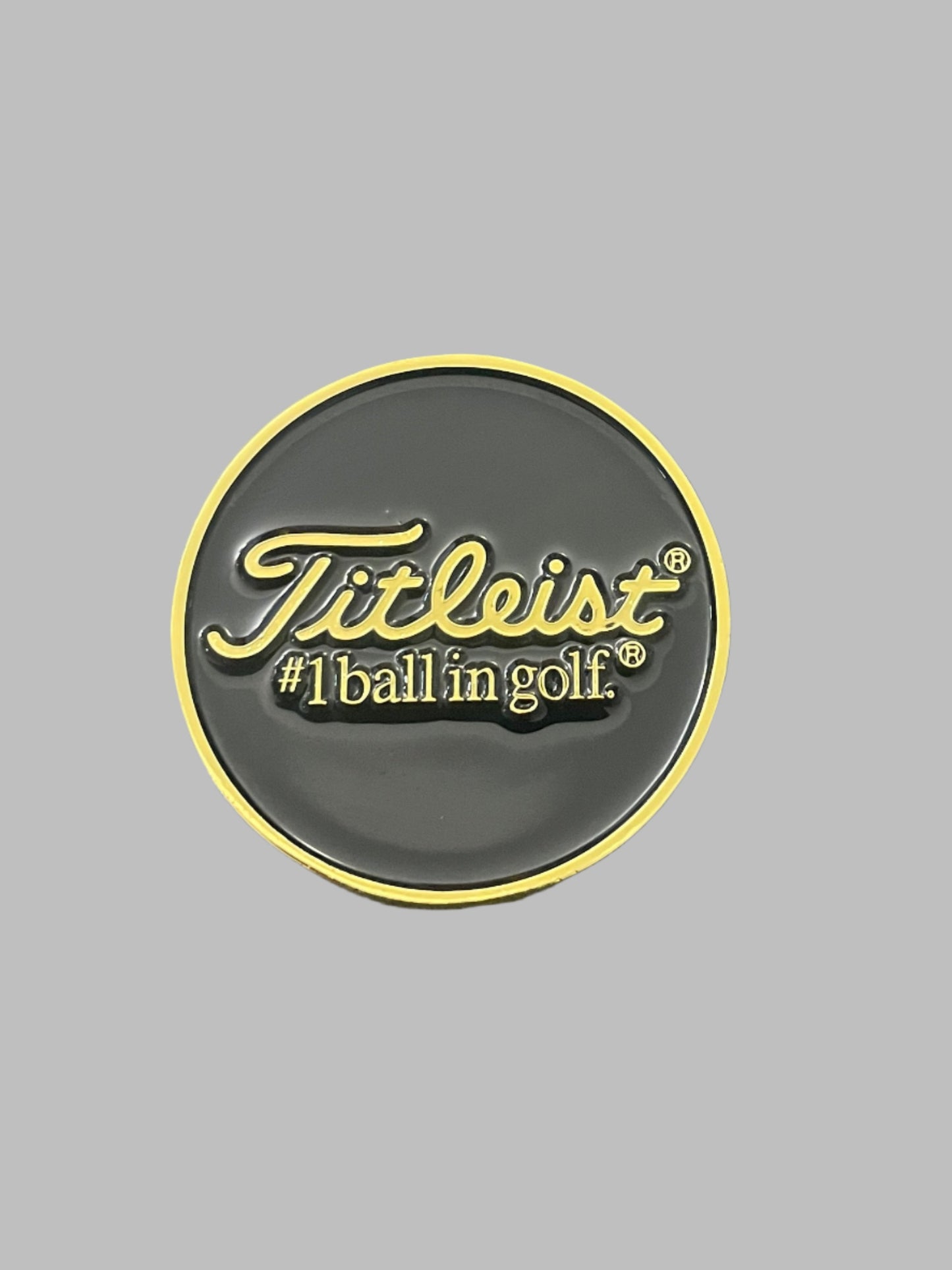 Titleist Coin and Magnetic Ball Marker Black White Gold #1 Ball in Golf