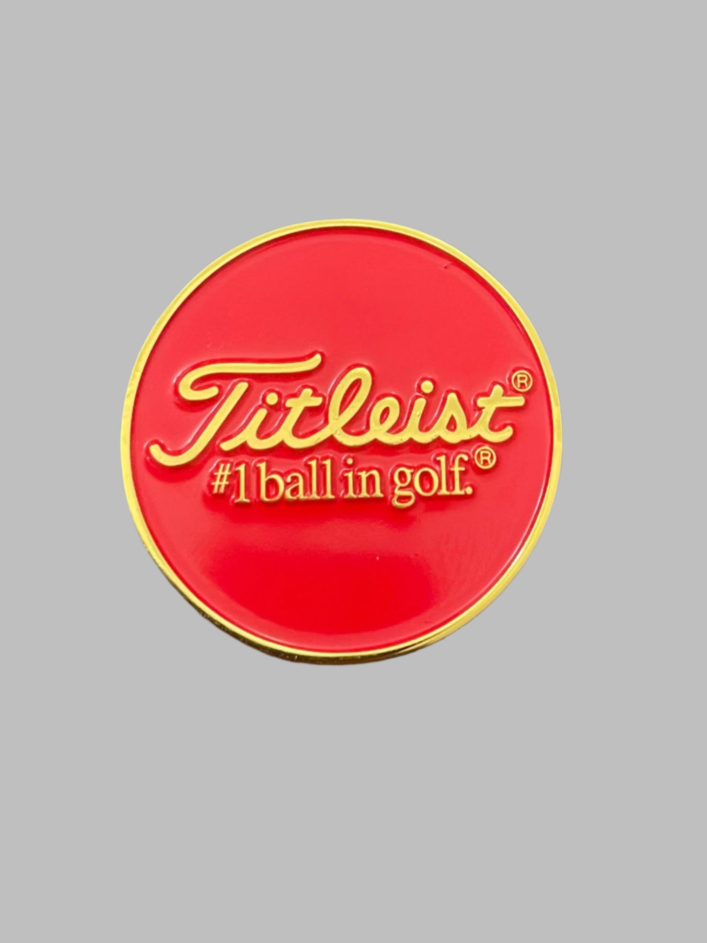 Titleist DT Trusoft Coin and Ball Marker Red Gold White