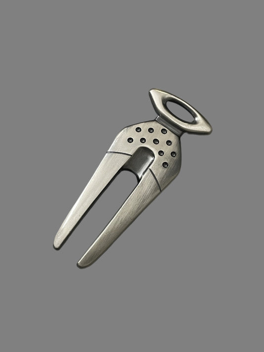 Oakley Golf Divot Repair Tool Metal Brushed Stainless