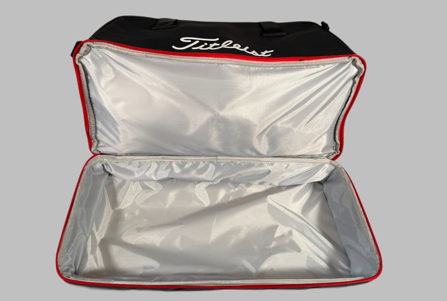 Titleist Boston Bag Large White Black Travel Bag Bottom Compartment