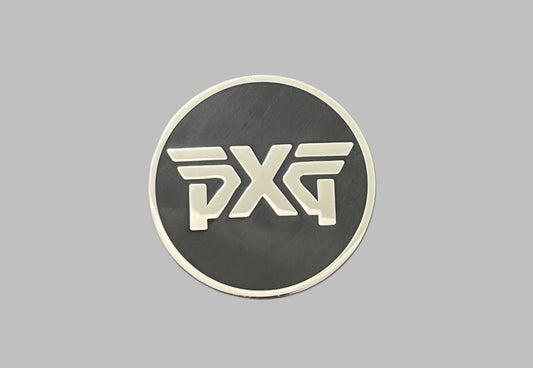 PXG Two Sided Ball Marker Black Silver