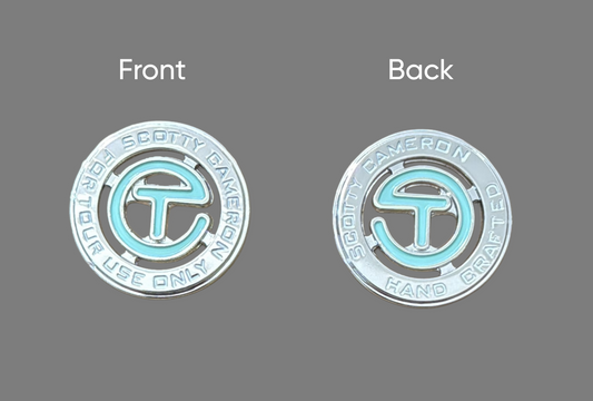 Scotty Cameron Circle T Ball Marker Tiffany Blue Paint Double SIded