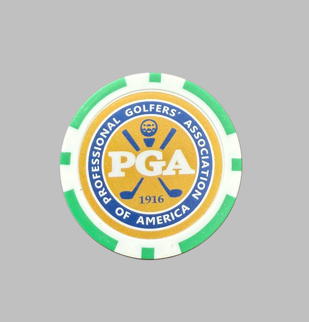 PGA Professional Golfers' Association of America Poker Chip Magnetic Ball Marker