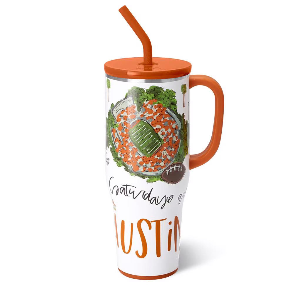 Swig Life Saturdays in Austin Mega Mug 40oz Texas Longhorns