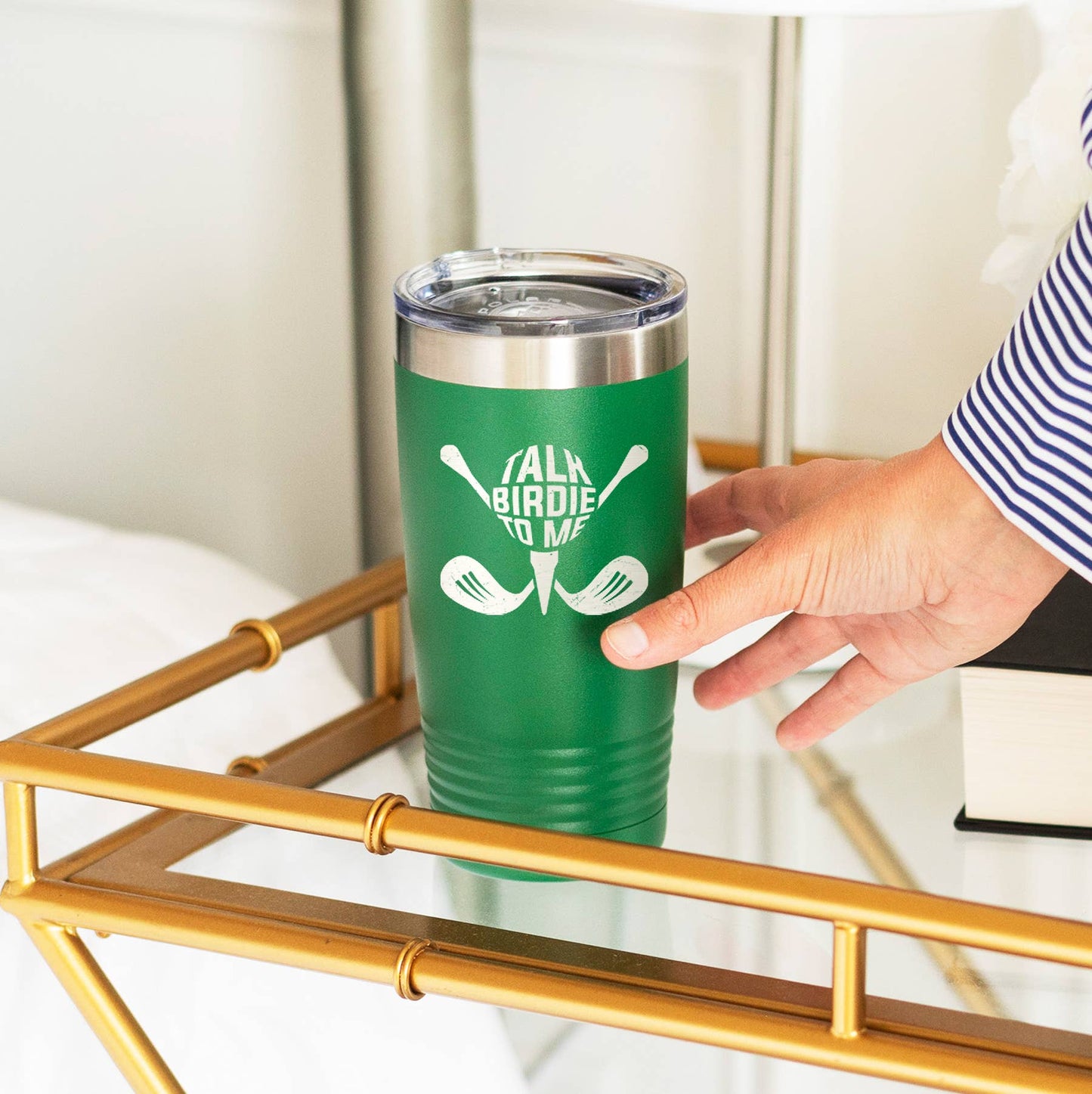 Talk Birdie To Me Golf Green 20oz Tumbler