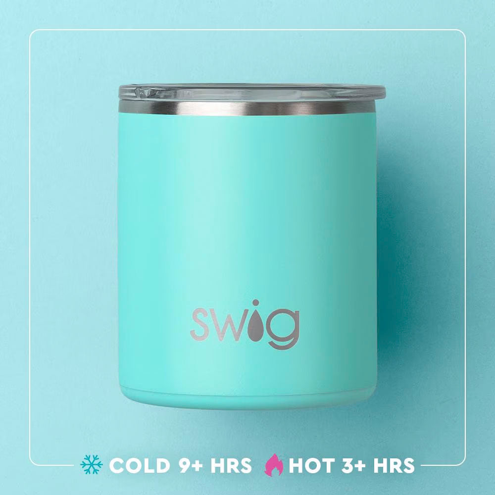 Swig Life Golf Ball 12oz Lowball Tumbler, Triple Insulated Lowball with Lid, Dishwasher Safe, Double Wall, and Vacuum Sealed Travel Coffee Mug